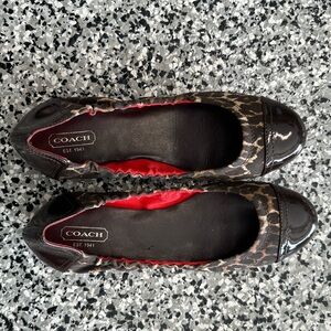 Brown Coach Flats